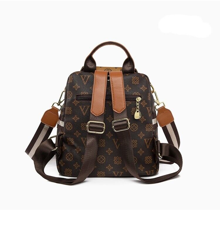 Shoulder Bag for Women's New PVC Leather Casual Backpack 24Hr Smart